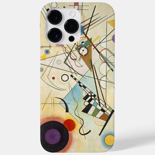 Funda De Case-Mate Para iPhone Arte expresionista abstracto moderno de Kandinsky (Reverso)