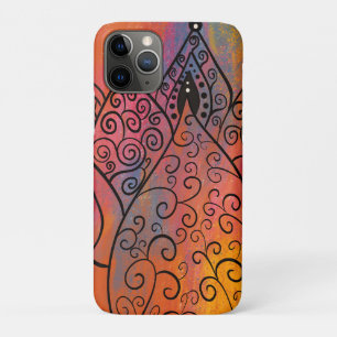 Funda Para iPhone 11 Pro Arte floral bonito