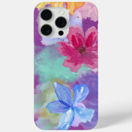 Funda Para iPhone 15 Pro Max Arte floral colorido