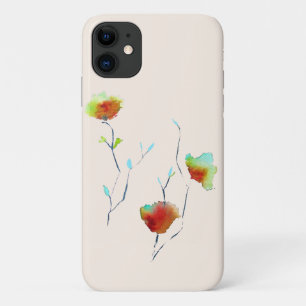 Funda Para iPhone 11 Arte floral floral simple moderno de otoño