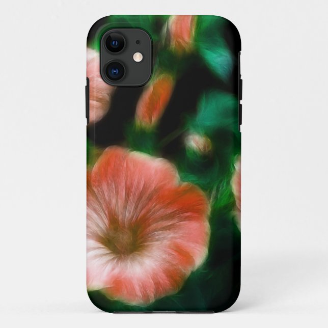 Funda De Case-Mate Para iPhone Arte floral - Petunias estotéricas (Reverso)