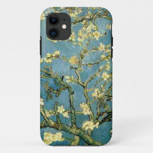 Funda Para iPhone 11 Arte floreciente del vintage del árbol de almendra