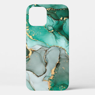 Funda Para iPhone 12 Arte fluido abstracto de lujo natural en alco