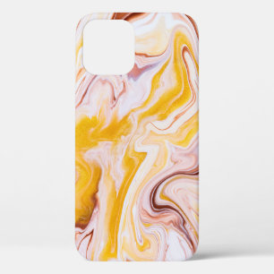 Funda Para iPhone 12 Arte fluido: textura abstracta irrisoria.