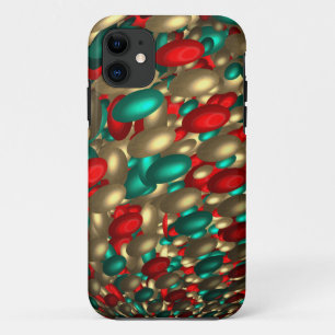 Funda Para iPhone 11 arte fractal abstracto de textura de punto de polk