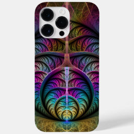 Funda Para iPhone 14 Pro Max De Case-Mate Arte fractal colorido con estampado trippy