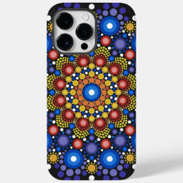 Funda Para iPhone 14 Pro Max De Case-Mate Arte Fractal Floral Dotado Retro Mandala