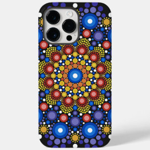 Funda Para iPhone 14 Pro Max De Case-Mate Arte Fractal Floral Dotado Retro Mandala