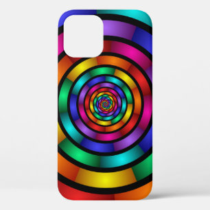 Funda Para iPhone 12 Pro Arte fractal moderno y psicodélico