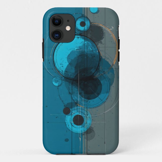 Funda De Case-Mate Para iPhone Arte geométrico abstracto (Reverso)