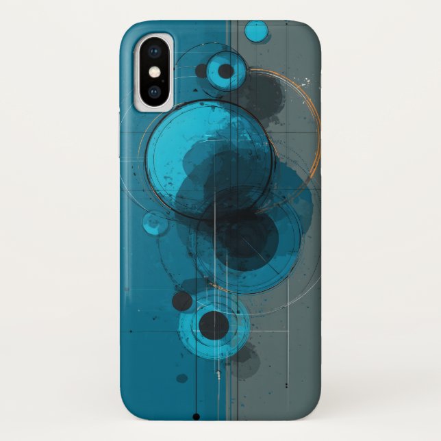 Funda De Case-Mate Para iPhone Arte geométrico abstracto (Reverso)