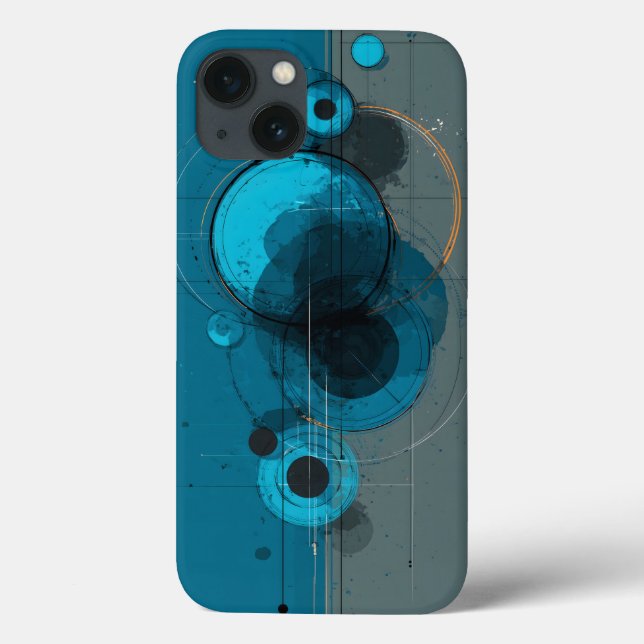 Funda De Case-Mate Para iPhone Arte geométrico abstracto (Reverso)
