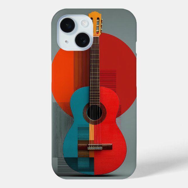 Funda De Case-Mate Para iPhone Arte geométrico abstracto (Reverso )