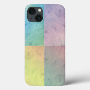 Funda Para iPhone 13 Arte geométrico Acuarela Cuadrados Pastel Colorido
