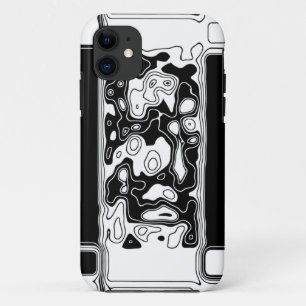 Funda Para iPhone 11 Arte Geométrico Blanco Y Negro 1
