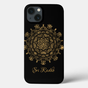 Funda Para iPhone 13 Arte Hare Krishna - tipografía de Shree Radhe
