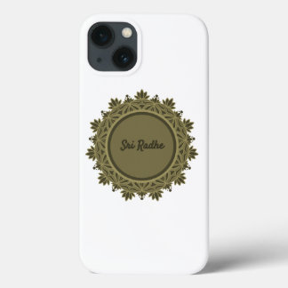 Funda Para iPhone 13 Arte Hare Krishna - tipografía de Shree Radhe