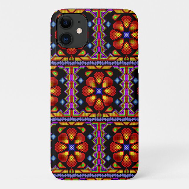Funda De Case-Mate Para iPhone arte huichol (Reverso)