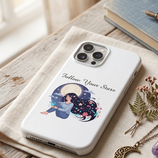 Funda De Case-Mate Para iPhone Arte Impreso Mujer Celestial Sigue Tus Estrellas | (Subido por el creador)