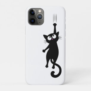 Funda Para iPhone 11 Pro Arte Imprimible Minimalista de Gato Negro, Modo Di