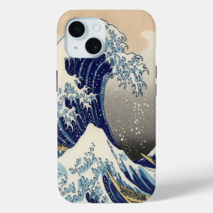 Funda Para iPhone 15 arte japonés vintage paisaje oceánico gran ola