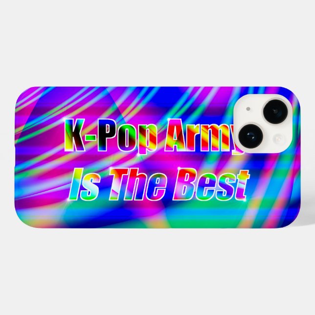 Funda De Case-Mate Para iPhone Arte K-Pop (Reverso  (Horizontal))