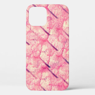 Funda Para iPhone 12 arte La acuarela rosa de la pintura tintada de col