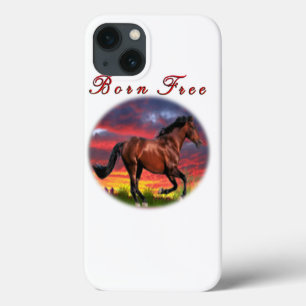 Funda Para iPhone 13 Arte libre nacido del caballo
