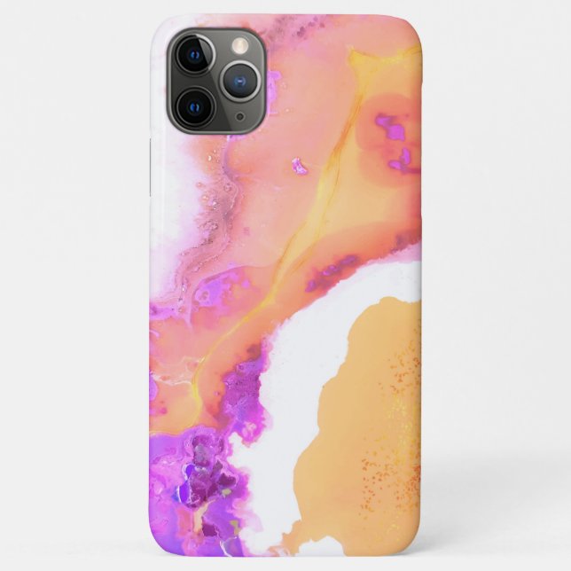 Funda De Case-Mate Para iPhone Arte Líquido Abstracto Moderno Femenino (Reverso)