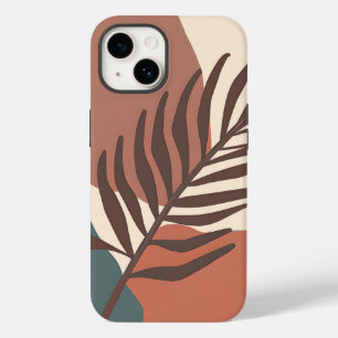 Funda Para iPhone 14 De Case-Mate Arte minimalista de hoja de palma abstracta