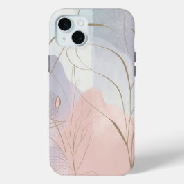 Funda Para iPhone 15 Mini Arte Minimalista Girly Pastel