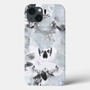 Funda Para iPhone 13 Arte moderno abstracto de lujo en blanco y negro