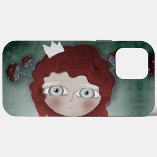 Funda Para iPhone 13 Pro Max Arte moderno cabello rojo corona blanca princesa o