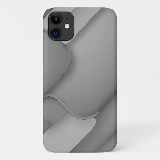 Funda De Case-Mate Para iPhone Arte moderno Gray Hues (Reverso)