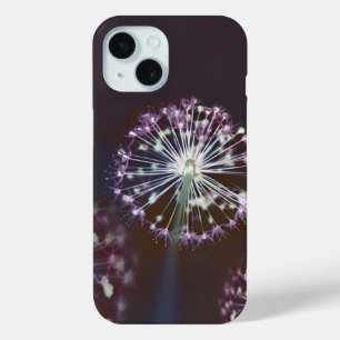 Funda Para iPhone 15 Arte Morado Floral Artístico Moderno