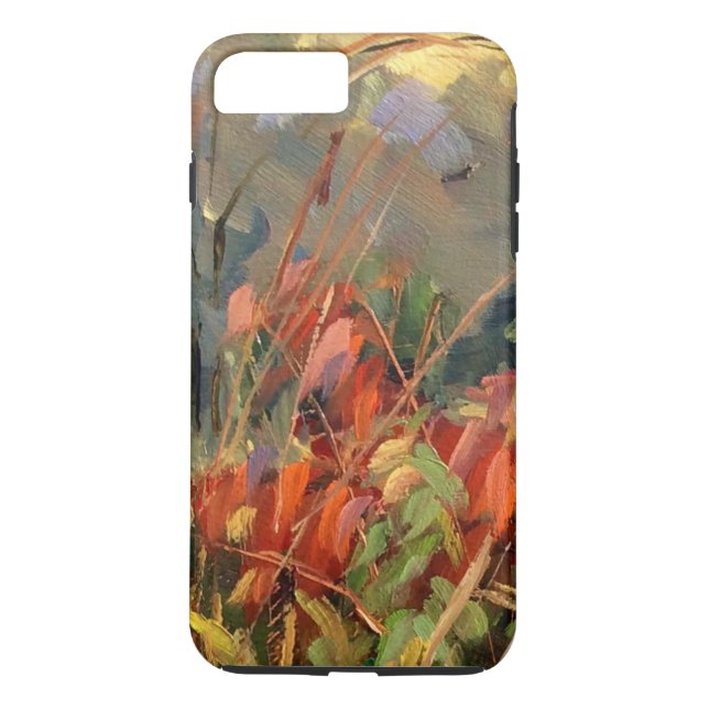 Funda De Case-Mate Para iPhone Arte natural Naranja rojo (Reverso)