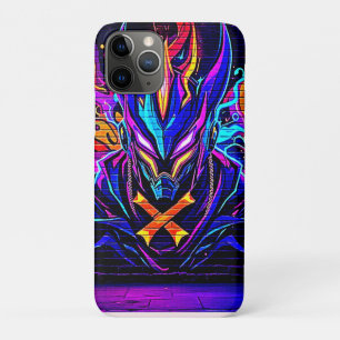 Funda Para iPhone 11 Pro Arte Neon Cyber Guardian