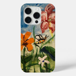 Funda Para iPhone 15 Pro Arte Original Colorido de Primavera