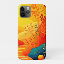Funda Para iPhone 11 Pro Arte paisajístico otoñal