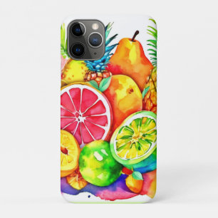Funda Para iPhone 11 Pro Arte Personalizado de frutas tropicales