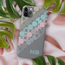 Funda Para iPhone 11 Pro Max Arte personalizado de mediados de siglo en rosa gr