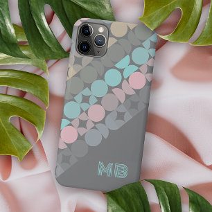 Funda Para iPhone 11 Pro Max Arte personalizado de mediados de siglo en rosa gr
