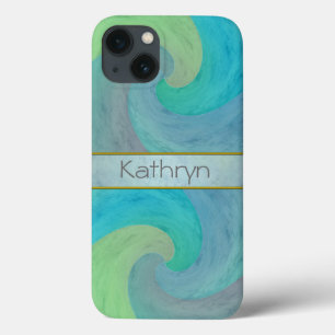 title_seo2 Arte personalizado de onda acuarela turquesa verde