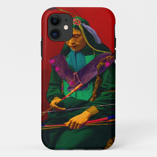 Funda De Case-Mate Para iPhone Arte pop indio cherokee (Reverso)