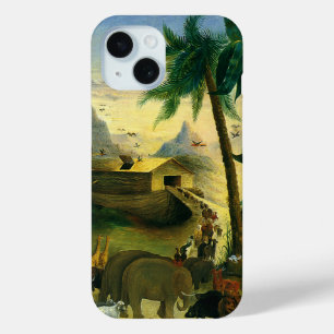 Funda Para iPhone 15 Arte popular victoriano vintage, arca de Noé de Hi