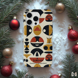 Funda Para iPhone 15 Pro Max Arte por tótem indígena canadiense, abstracto eleg