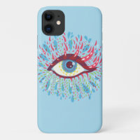 Arte psicodélico en los ojos trippy