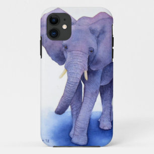 Funda Para iPhone 11 ¡arte púrpura de la acuarela del elefante en