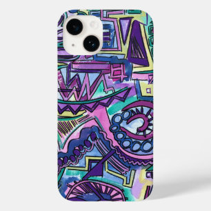 Funda Para iPhone 14 De Case-Mate Arte Resumen Pintado Con Voluntad Libre