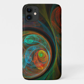 Funda Para iPhone 11 Arte resumido azul de renacimiento